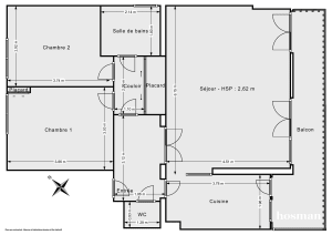 Appartement de 71.0 m² à Courbevoie