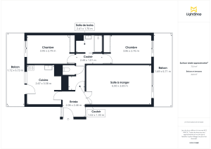 Appartement de 75.99 m² à Talence