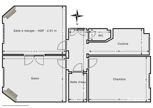 Appartement de 49.28 m² à Boulogne-Billancourt