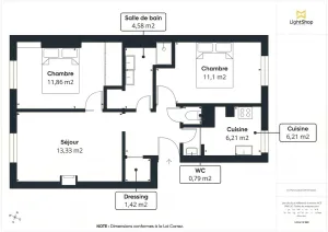 Appartement de 54.0 m² à Paris