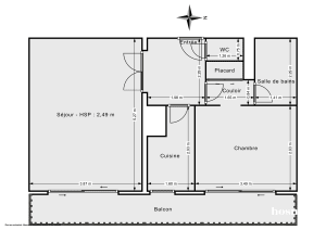 Appartement de 45.14 m² à Garches