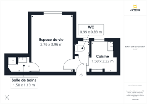 Appartement de 19.0 m² à Paris