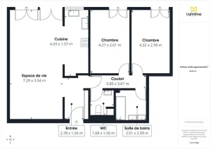 Appartement de 70.0 m² à Paris