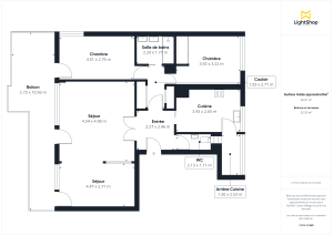 Appartement de 91.13 m² à Pessac