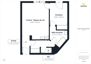 Appartement de 47.08 m² à Bordeaux