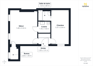 Appartement de 50.08 m² à Bordeaux