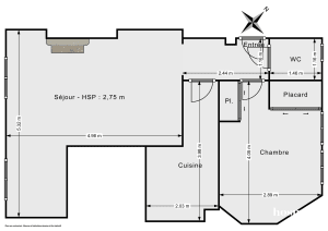 Appartement de 39.85 m² à Paris