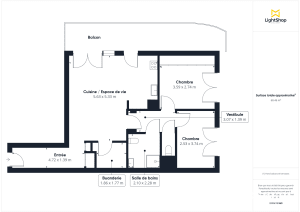 Appartement de 68.96 m² à Nantes