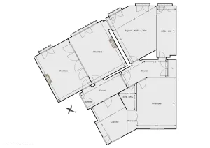 Appartement de 99.5 m² à Paris