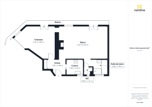 Appartement de 62.44 m² à Paris