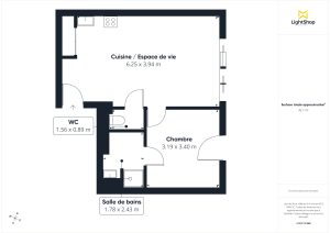 Appartement de 42.88 m² à Nantes