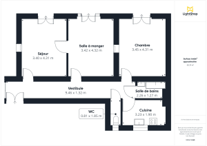 Appartement de 67.81 m² à Paris