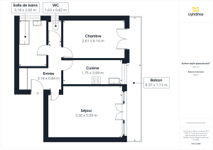 Appartement de 48.75 m² à Alfortville