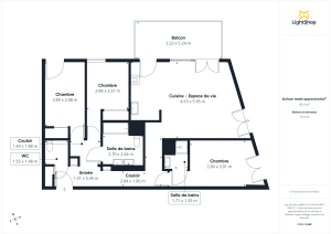 Appartement de 85.0 m² à Bordeaux