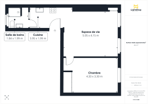 Appartement de 48.15 m² à Paris