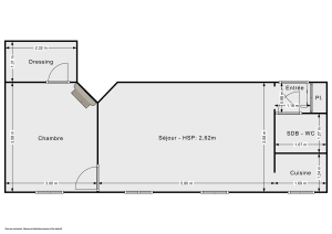Appartement de 38.26 m² à Paris