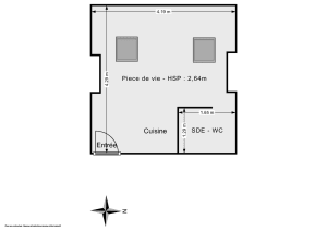 Appartement de 13.0 m² à Paris