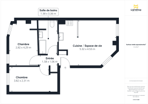 Appartement de 52.0 m² à Paris