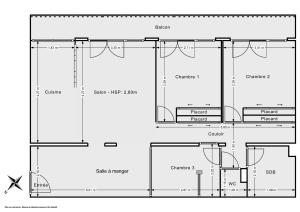 Appartement de 69.0 m² à Paris