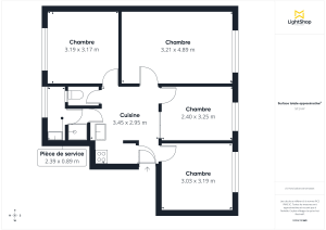 Appartement de 58.6 m² à Talence