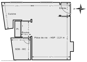 Appartement de 26.0 m² à Paris