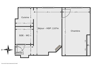 Appartement de 27.29 m² à Paris