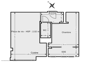 Appartement de 25.23 m² à Vanves