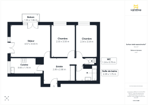 Appartement de 56.0 m² à Paris
