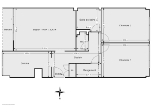 Appartement de 65.17 m² à Puteaux