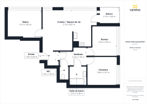 Appartement de 81.39 m² à Nantes