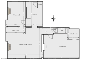 Appartement de 71.0 m² à Paris
