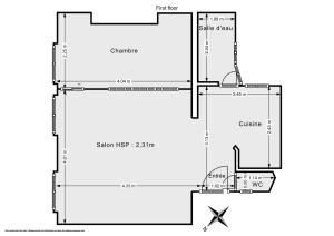 Appartement de 34.5 m² à Paris