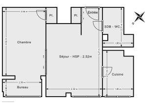 Appartement de 38.0 m² à Paris