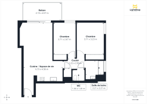 Appartement de 64.36 m² à Mérignac