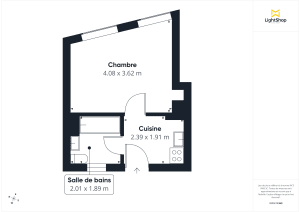 Appartement de 21.2 m² à Bordeaux