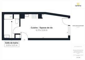 Appartement de 25.0 m² à Romainville