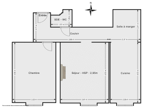 Appartement de 53.69 m² à Lyon