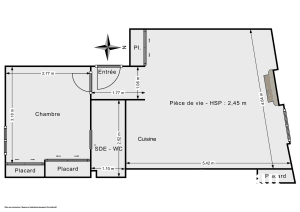 Appartement de 37.63 m² à Paris