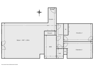 Appartement de 76.38 m² à Montreuil