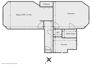 Appartement de 36.5 m² à Paris