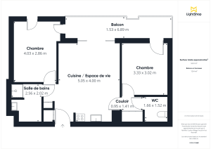 Appartement de 53.4 m² à Nantes
