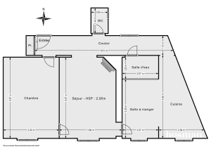 Appartement de 58.36 m² à Paris