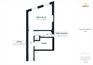 Appartement de 22.0 m² à Paris