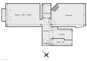 Appartement de 31.45 m² à Paris