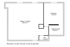 Appartement de 54.0 m² à Clichy