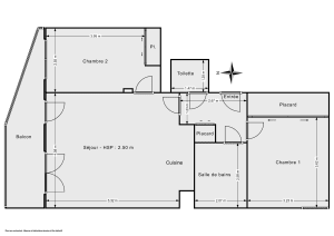 Appartement de 63.0 m² à Bois-Colombes