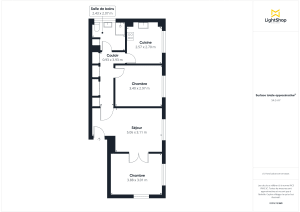 Appartement de 55.77 m² à Aubervilliers