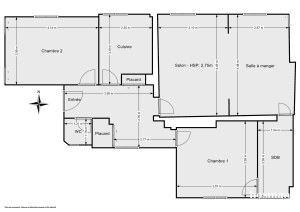 Appartement de 70.8 m² à Paris