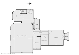 Appartement de 58.4 m² à Paris