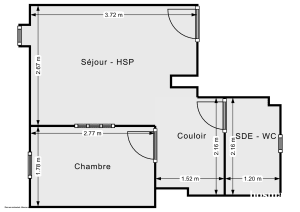 Appartement de 21.0 m² à Paris